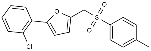 2-(2-CHLOROPHENYL)-5-(((4-METHYLPHENYL)SULFONYL)METHYL)FURAN Struktur
