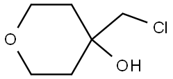 4-(Chloromethyl)tetrahydro-2H-pyran-4-ol Struktur