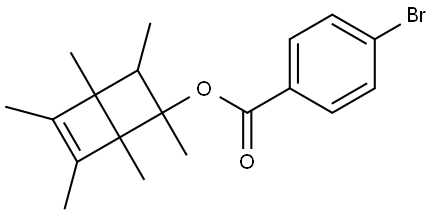 1,2,3,4,5,6-HEXAMETHYLBICYCLO[2.2.0]HEX-5-EN-2-YL 4-BROMOBENZOATE Struktur