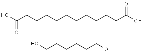 1,12-Dodecanedioic acid, polymer with 1,6-hexanediol Struktur