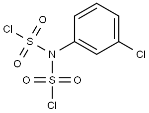 Imidodisulfuryl chloride, N-(3-chlorophenyl)- Struktur