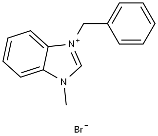 3-benzyl-1-methylbenzimidazolium bromide Struktur