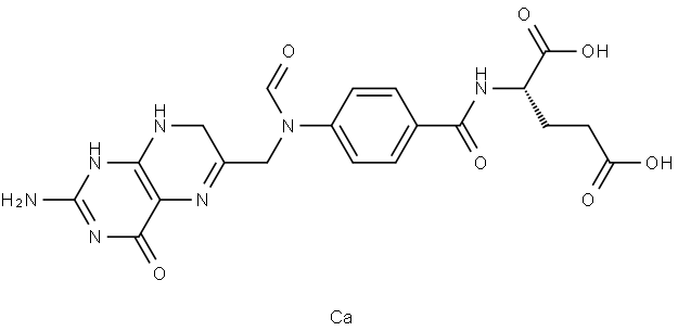 Calcium Levofolinate EP Impurity F Calcium Salt Struktur