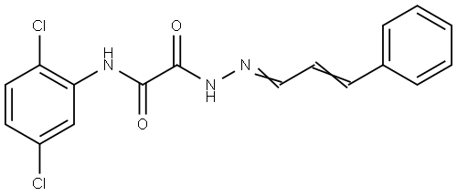 N-(2,5-DICHLOROPHENYL)-2-OXO-2-(2-(3-PHENYL-2-PROPENYLIDENE)HYDRAZINO)ACETAMIDE Struktur