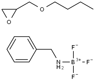 Boron, (benzenemethanamine)trifluoro-, (T-4)-, reaction products with Bu glycidyl ether Struktur