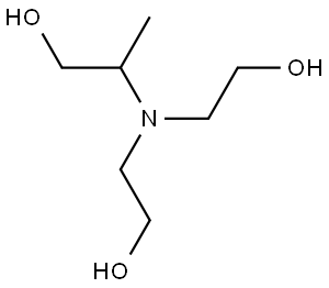 1-Propanol, 2-[bis(2-hydroxyethyl)amino]- Struktur