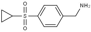 (4-(Cyclopropylsulfonyl)phenyl)methanamine Struktur