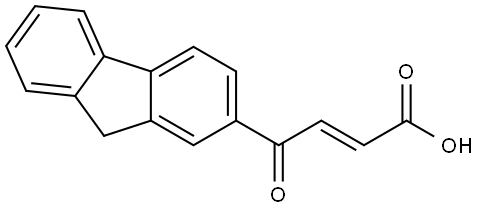 (2E)-4-(9H-fluoren-2-yl)-4-oxo-2-butenoic acid Struktur