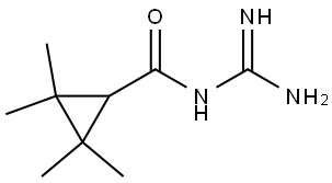 N-Carbamimidoyl-2-2-3-3-tetramethylcyclopropane-1-carboxamide Structure