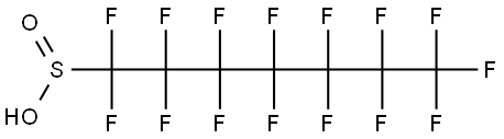 Perfluoroheptane sulfinate Struktur