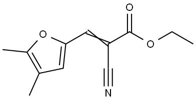 ETHYL 2-CYANO-3-(4,5-DIMETHYL-2-FURYL)ACRYLATE Struktur
