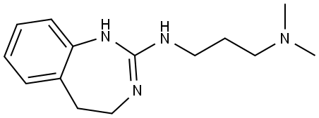 N3-(4,5-Dihydro-1H-1,3-benzodiazepin-2-yl)-N1,N1-dimethyl-1,3-propanediamine Struktur