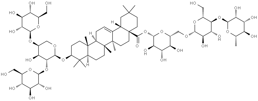 卵葉銀蓮花苷D, 781676-86-6, 結(jié)構(gòu)式