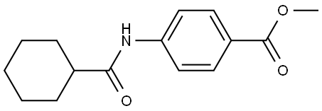 Methyl 4-[(cyclohexylcarbonyl)amino]benzoate Struktur