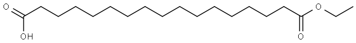 heptadecanedioic acid monoethyl ester Struktur
