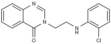 3-(2-(2-CHLOROANILINO)ETHYL)-4(3H)-QUINAZOLINONE Struktur