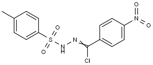 N-((4-METHYLPHENYL)SULFONYL)-4-NITROBENZENECARBOHYDRAZONOYL CHLORIDE Struktur