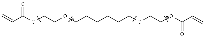 Poly(oxy-1,2-ethanediyl), .alpha.,.alpha.-1,6-hexanediylbis.omega.-(1-oxo-2-propenyl)oxy- Structure