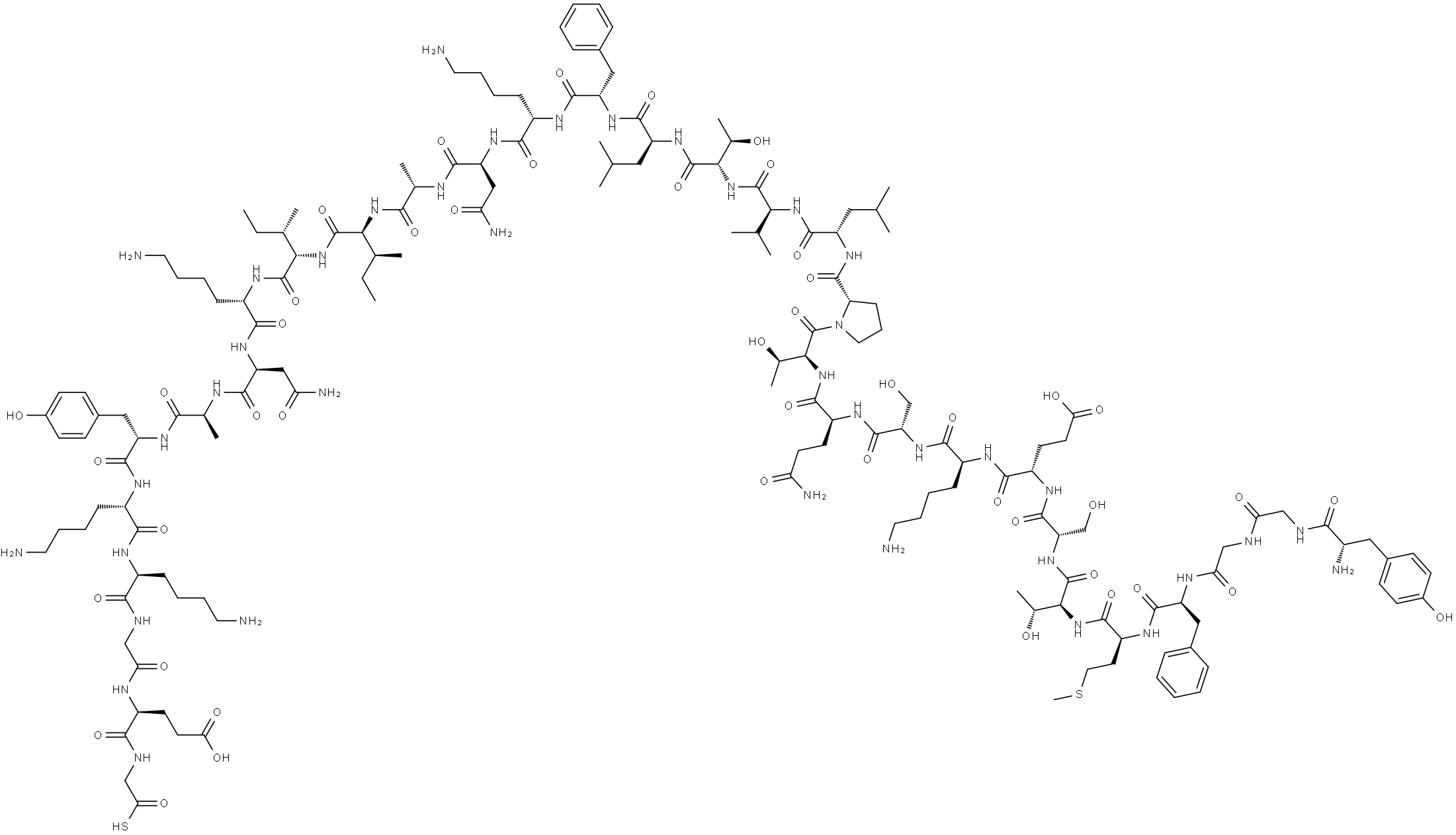 beta-endorphinyl-thioglycine Struktur