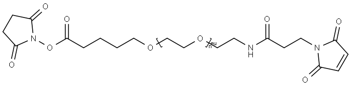 maleimide-PEG-valeric acid Struktur