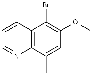 5-Bromo-6-methoxy-8-methylquinoline Struktur