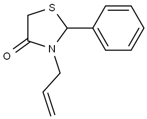 3-allyl-2-phenyl-1,3-thiazolidin-4-one Struktur
