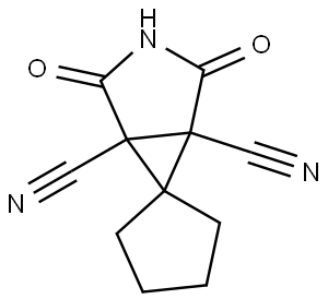 1,5-DICYANOSPIRO(3-AZABICYCLO(3.1.0)HEXANE-6,1'-CYCLOPENTANE)-2,4-DIONE Struktur