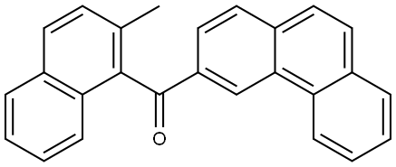 (2-METHYL-1-NAPHTHYL)(3-PHENANTHRYL)METHANONE Struktur