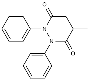4-methyl-1,2-diphenyltetrahydro-3,6-pyridazinedione Struktur
