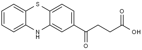 4-oxo-4-(10H-phenothiazin-2-yl)butanoic acid Struktur