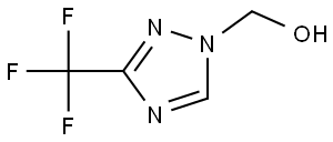 (3-(Trifluoromethyl)-1H-1,2,4-triazol-1-yl)methanol Struktur