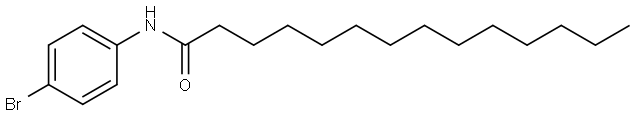 N-(4-BROMOPHENYL)TETRADECANAMIDE Struktur
