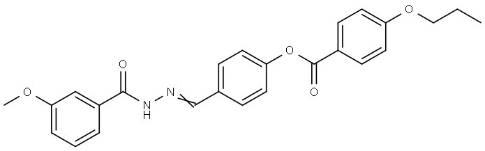 4-(2-(3-METHOXYBENZOYL)CARBOHYDRAZONOYL)PHENYL 4-PROPOXYBENZOATE Struktur