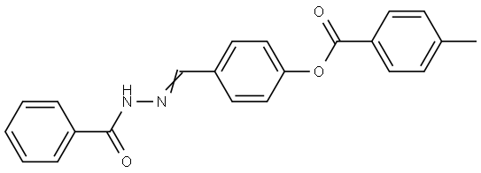 4-(2-BENZOYLCARBOHYDRAZONOYL)PHENYL 4-METHYLBENZOATE Struktur
