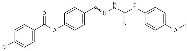 4-(2-((4-METHOXYANILINO)CARBOTHIOYL)CARBOHYDRAZONOYL)PHENYL 4-CHLOROBENZOATE Struktur