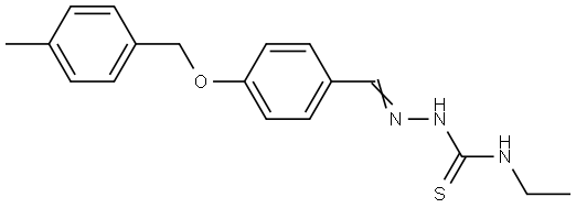 4-((4-METHYLBENZYL)OXY)BENZALDEHYDE N-ETHYLTHIOSEMICARBAZONE Struktur