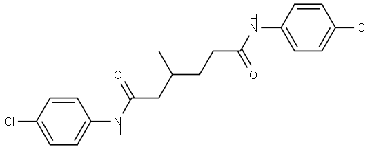 N(1),N(6)-BIS(4-CHLOROPHENYL)-3-METHYLHEXANEDIAMIDE Struktur