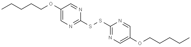 5-(PENTYLOXY)-2-{[5-(PENTYLOXY)-2-PYRIMIDINYL]DISULFANYL}PYRIMIDINE Struktur