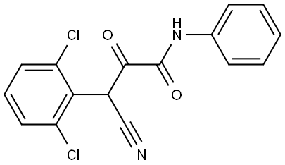 3-CYANO-3-(2,6-DICHLOROPHENYL)-2-OXO-N-PHENYLPROPANAMIDE Struktur
