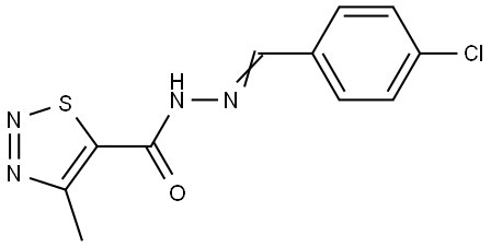 N'-(4-CHLOROBENZYLIDENE)-4-METHYL-1,2,3-THIADIAZOLE-5-CARBOHYDRAZIDE Struktur