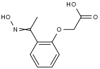 (2-(N-HYDROXYETHANIMIDOYL)PHENOXY)ACETIC ACID Struktur