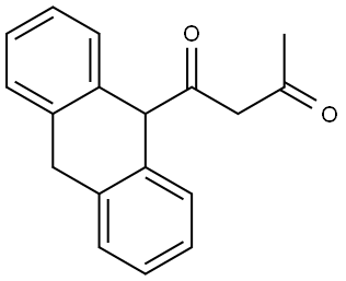 1-(9,10-DIHYDRO-9-ANTHRACENYL)-1,3-BUTANEDIONE Struktur