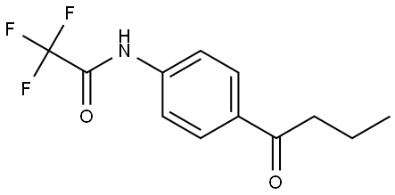 N-(4-BUTYRYLPHENYL)-2,2,2-TRIFLUOROACETAMIDE Structure