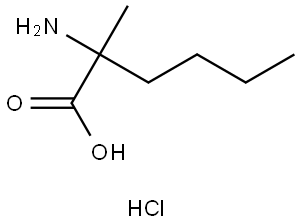 2-amino-2-methylhexanoicacid hydrochloride Struktur
