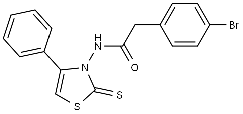 2-(4-BROMOPHENYL)-N-(4-PHENYL-2-THIOXO-1,3-THIAZOL-3(2H)-YL)ACETAMIDE Struktur