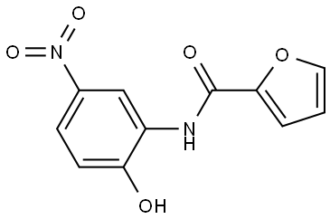 N-(2-HYDROXY-5-NITROPHENYL)-2-FURAMIDE Struktur