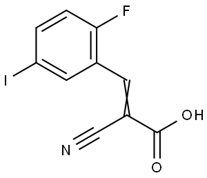 2-CYANO-3-(2-FLUORO-5-IODOPHENYL)ACRYLIC ACID Struktur