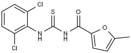 N-(2,6-DICHLOROPHENYL)-N'-(5-METHYL-2-FUROYL)THIOUREA Struktur