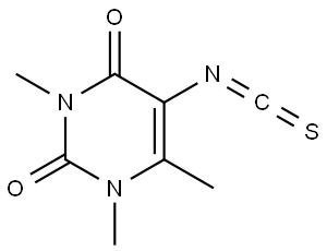 5-ISOTHIOCYANATO-1,3,6-TRIMETHYL-2,4(1H,3H)-PYRIMIDINEDIONE Struktur