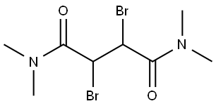 2,3-DIBROMO-N(1),N(1),N(4),N(4)-TETRAMETHYLSUCCINAMIDE Struktur